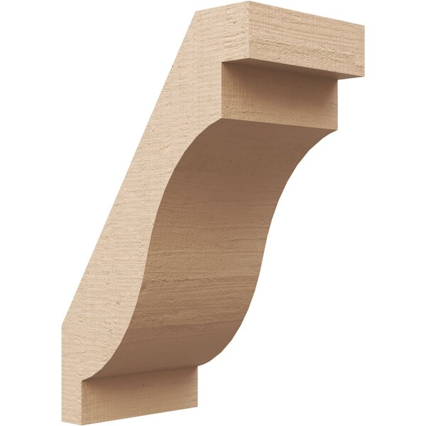 Ekena Millwork 5-inch W x 8-inch D x 12-inch H Copenhagen Rough Cedar Woodgrain TimberThane Knee Brace, Primed BRCUR05X08X12CHGRCPR - main